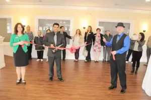 Ribbon cutting ceremony for new event venue