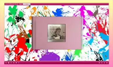 Cover photo of a bat mitzvah photo album created by PartyMasterz