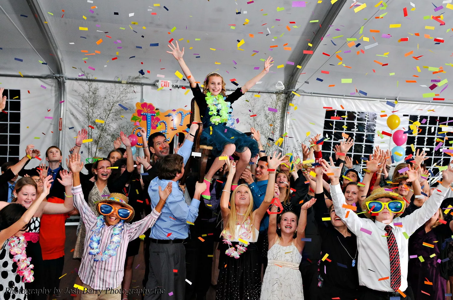 Contact us and have Confetti raining down on party guests